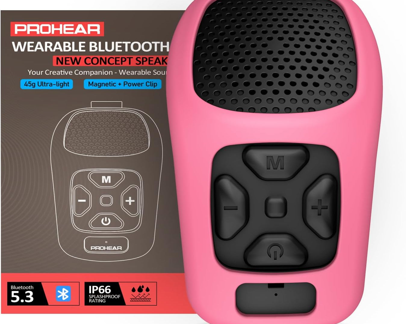 🔊 Ever Wished You Could Wear Your Speaker? Now You Can - The PROHEAR MC001 Is Here.