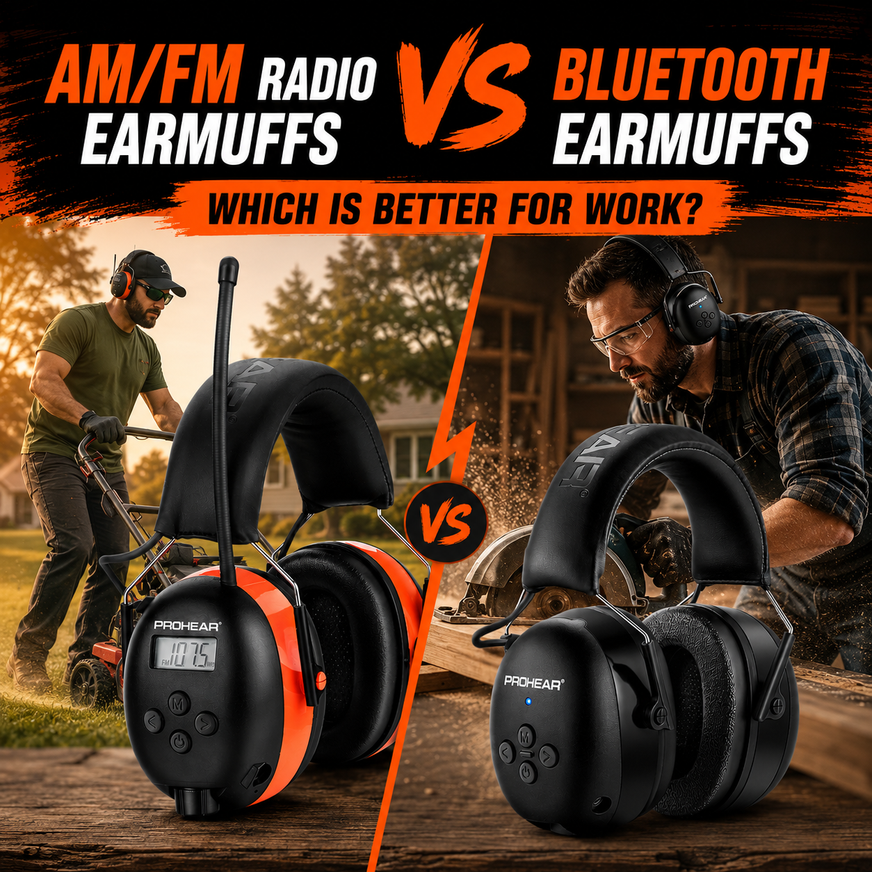 AM FM Radio Earmuffs vs Bluetooth Earmuffs: Which Is Better for Work?