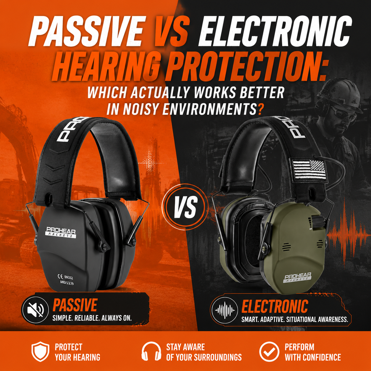 Passive vs Electronic Hearing Protection: Which Actually Works Better in Noisy Environments?