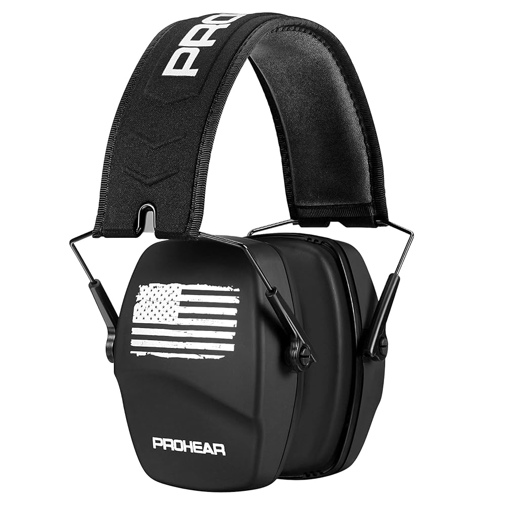 PROHEAR 016 Shooting Ear Muffs – Foldable Passive Noise Reduction Earmuffs, NRR 26dB for Hunting & Gun Range