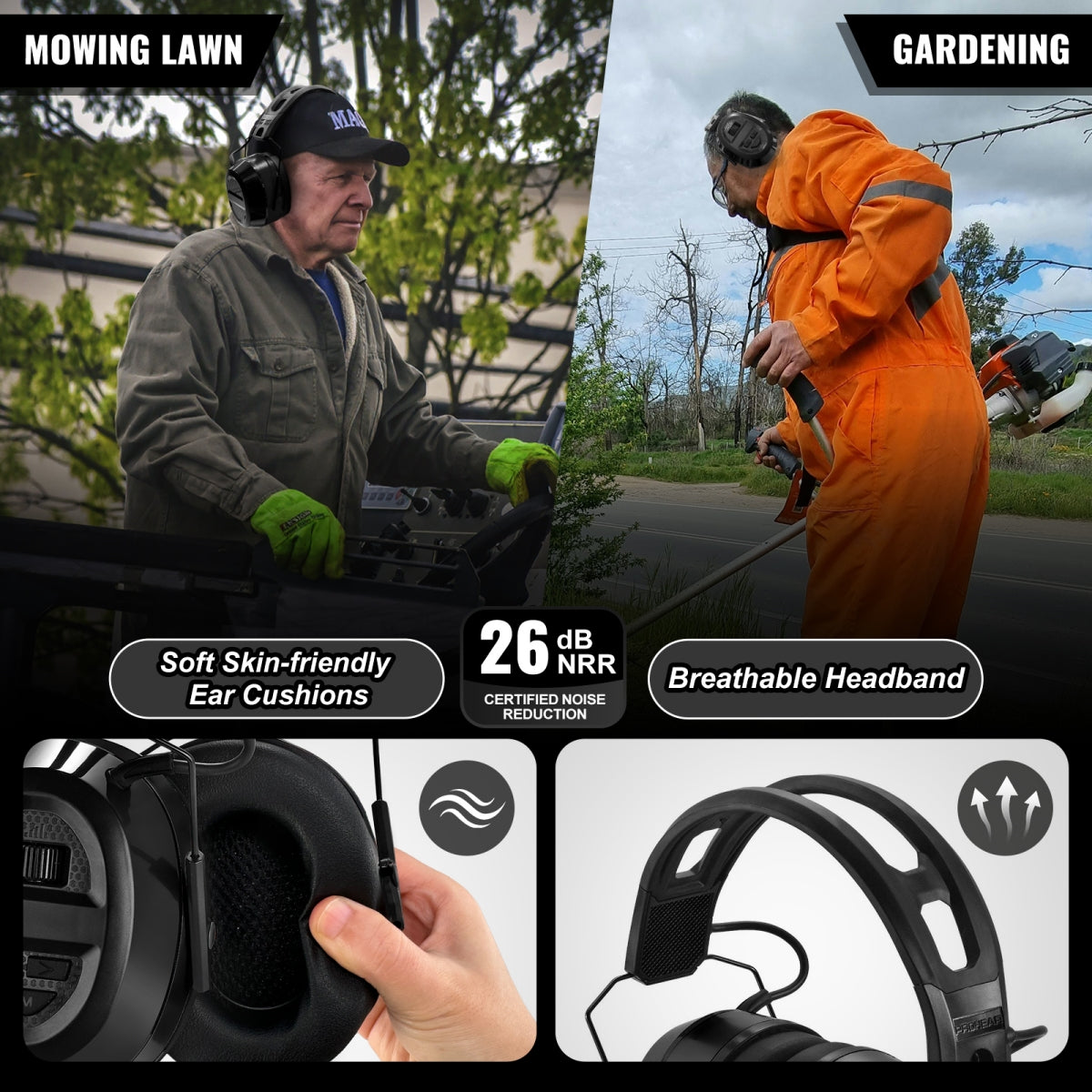 PROHEAR 039 Bluetooth Hearing Protection Earmuffs