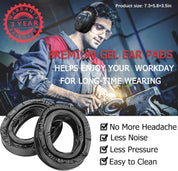 PROHEAR 037 Bluetooth 5.3 Safety Ear Muffs – 25dB NNR Hearing Protection, 120H Battery for Mowing & Work