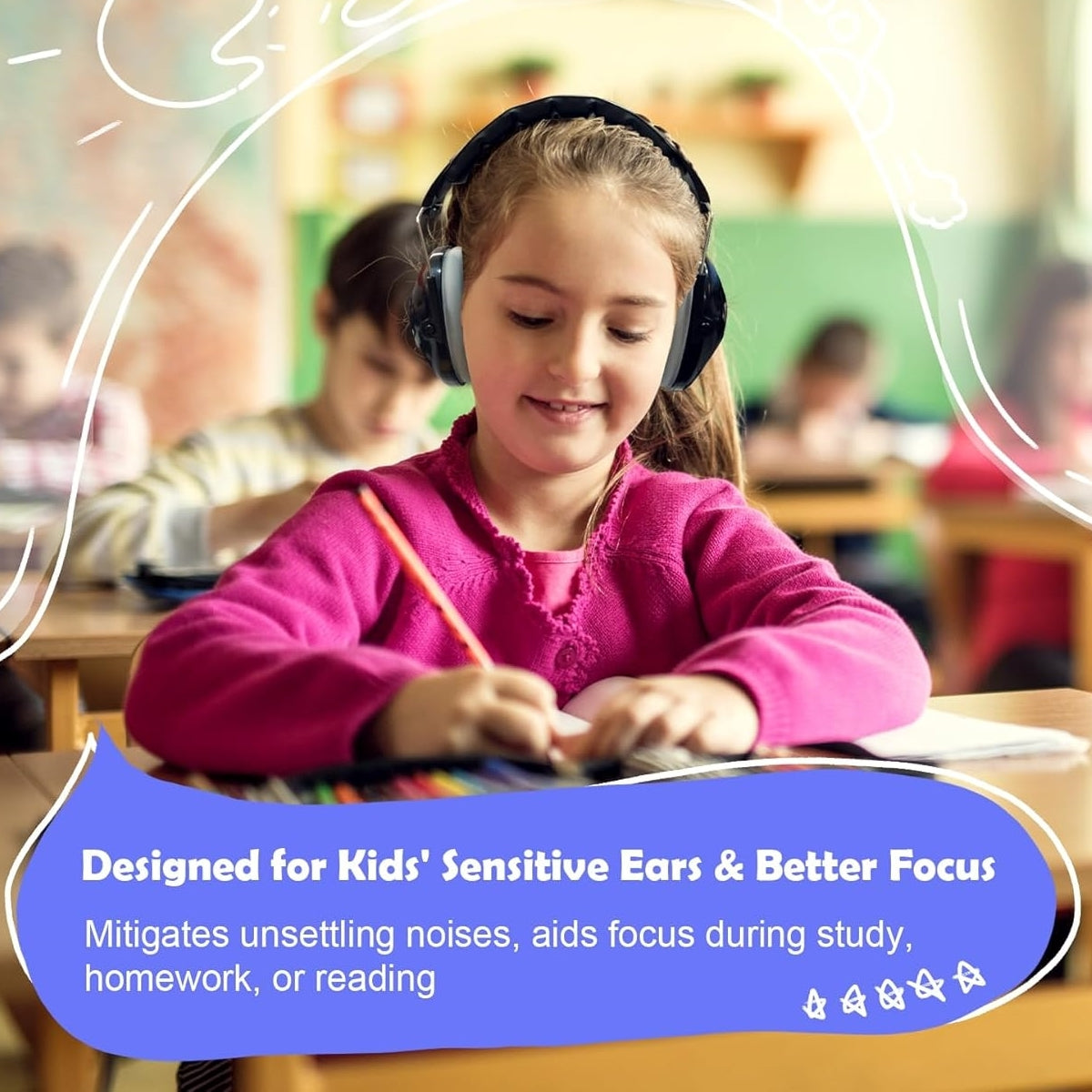 PROHEAR Kids Ear Protection, 25dB NRR for children with Autism