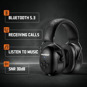 PROHEAR 037 Bluetooth 5.3 Safety Ear Muffs – 25dB NNR Hearing Protection