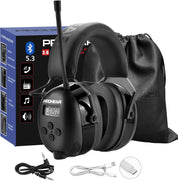 PROHEAR 033 2.0 safety protection noise reduction earmuffs, 5.4 Bluetooth, AM FM radio headset, with rechargeable 2000 mAH battery, suitable for mowing, lawn mowing and other labor protection scenes