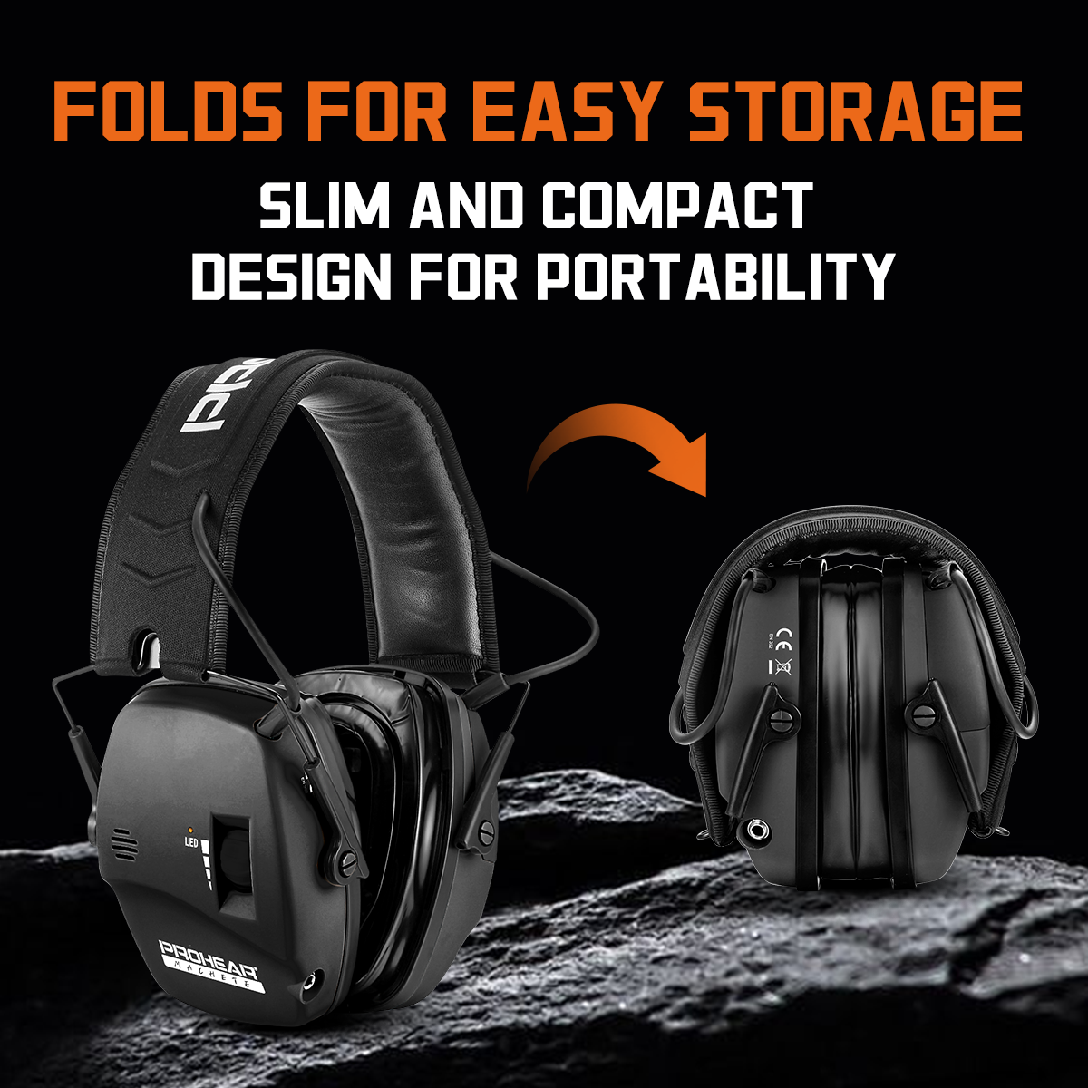 PROHEAR 036 Electronic Shooting Ear Protection, 5X Sound Amplification