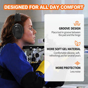 PROHEAR GEP05 Upgraded Gel Ear Pads for Walker's Razor Compact Electronic Youth Women's Muffs, Comfortable and Soft Replacement Gel Ear Cups with Sealed Bottom Shell
