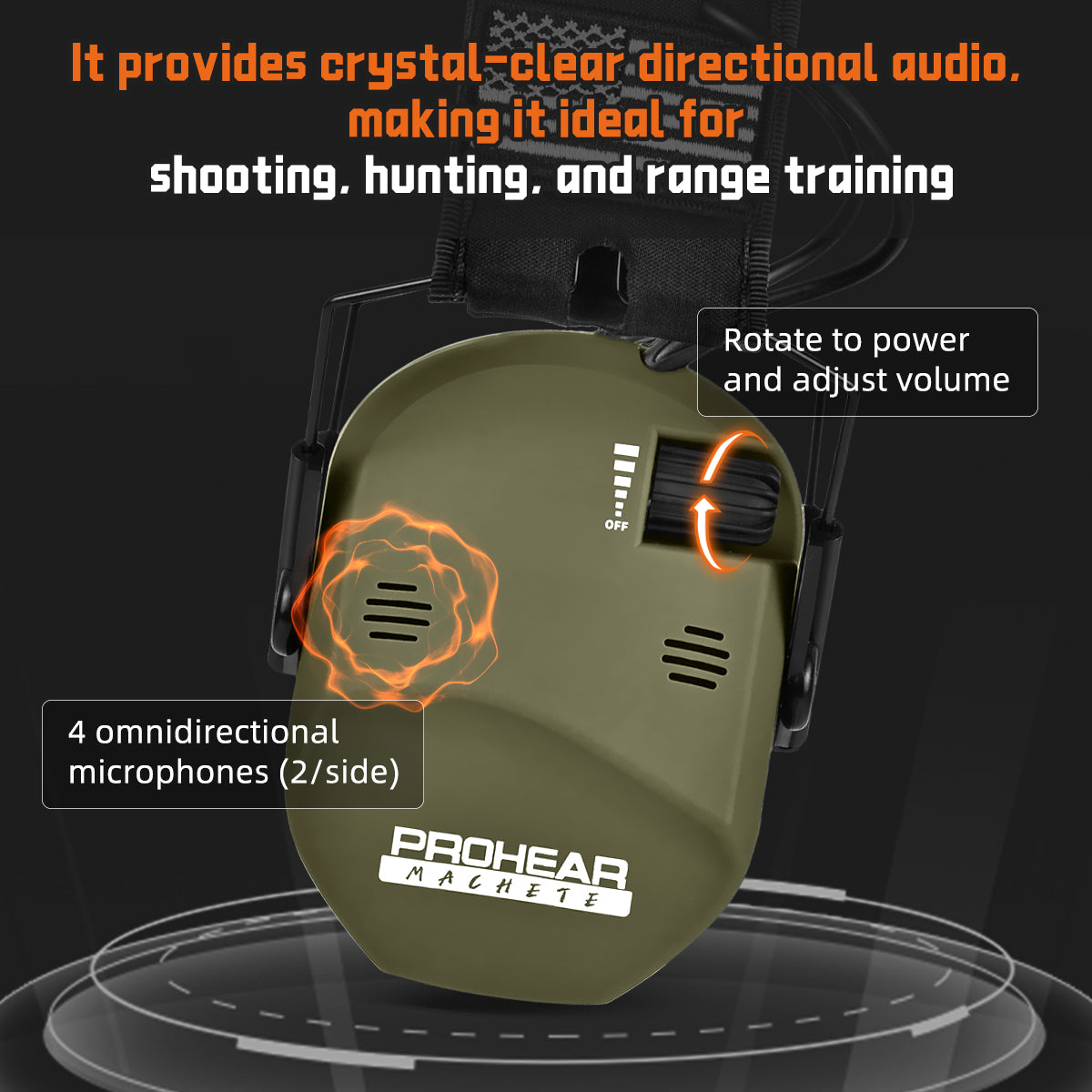PROHEAR 022 Electronic Ear Protection for Shooting&Hunting
