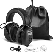PROHEAR 033 2.0 safety protection noise reduction earmuffs, 5.4 Bluetooth, AM FM radio headset, with rechargeable 2000 mAH battery, suitable for mowing, lawn mowing and other labor protection scenes