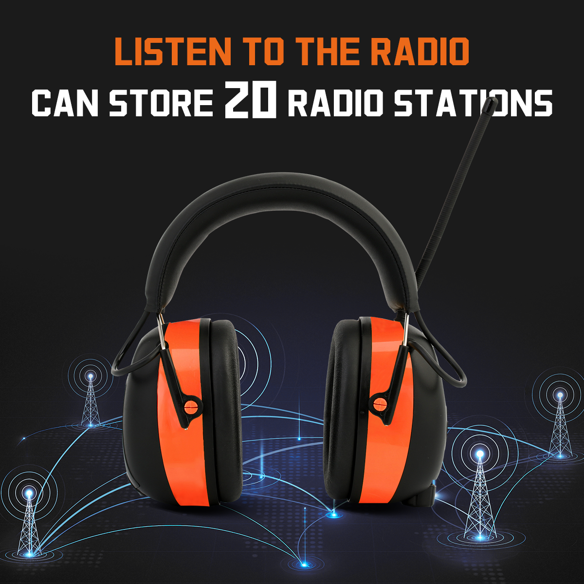 PROHEAR 027 AM FM Radio Headphones, 25dB NRR, effective noise reduction
