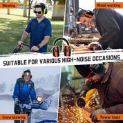 PROHEAR 033 2.0 safety earmuffs, 5.4 Bluetooth, AM FM radio headset