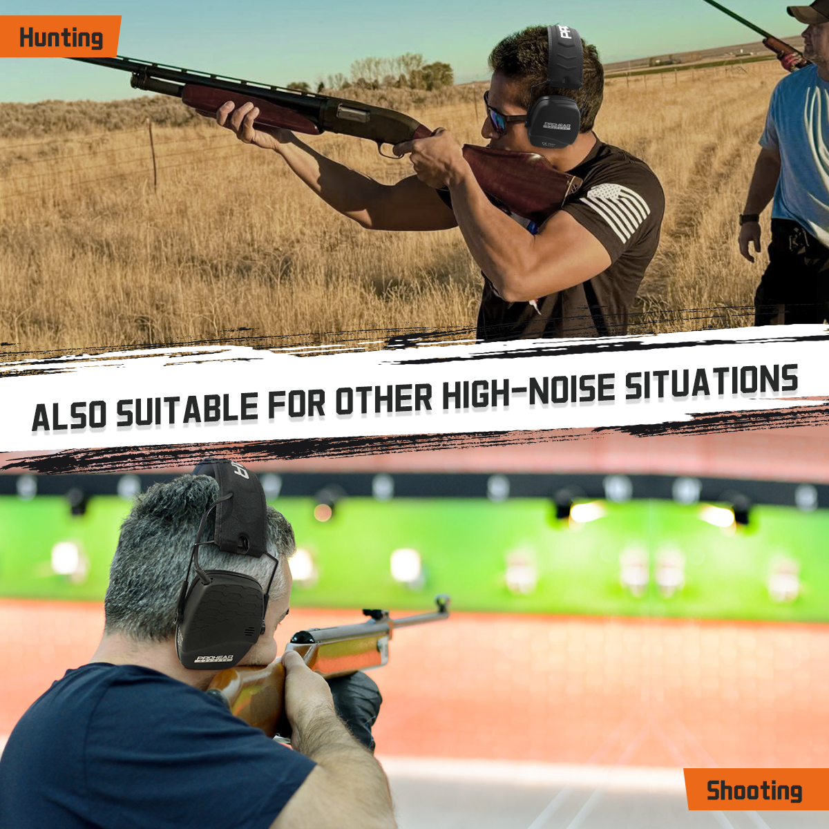 PROHEAR 016 Shooting Ear Muffs, NRR 26dB for Hunting & Gun Range