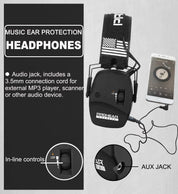PROHEAR 036 Electronic Shooting Noise Reduction Earmuffs, Indicator Light, 5x Sound Amplification, 23dB NRR, Suitable for Shooting and Hunting