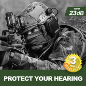 PROHEAR 026 BR04, suitable for helmet shooting earmuffs, NRR 23dB noise reduction hearing protection, 4 times sound amplification