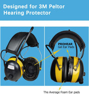 PROHEAR GEP01 Gel Ear Pads (Upgraded) for 3M PELTOR Headsets,PROHEAR （037,027,033）
