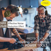 PROHEAR 016 shooting-specific noise reduction earmuffs, NRR 26dB, foldable, two-pack is more cost-effective