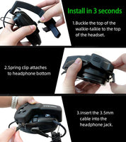PROHEAR RH08 Walkie Talkie for Howard Leight Impact Sport Electronic Earmuffs