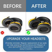 PROHEAR FEP01 Replacement Foam Ear Pads (Upgraded) for PROHEAR （037,027,033）,3M WorkTunes Connect(90543, 90544, 90542, 90541,90507), ZOHAN EM042
