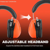 PROHEAR 012 Noise Reduction Earmuffs, 28dB Noise Isolation Earmuffs for Mowing and Shooting Range, Available in Orange and Black