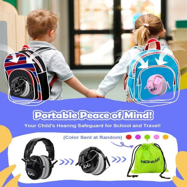 PROHEAR 032 Kids Ear Protection Earmuffs – 25dB NRR Noise Cancelling Headphones for Toddlers, Autism & Sensory Protection