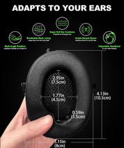 PROHEAR 033 2.0 safety protection noise reduction earmuffs, 5.4 Bluetooth, AM FM radio headset, with rechargeable 2000 mAH battery, suitable for mowing, lawn mowing and other labor protection scenes