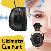 PROHEAR 037BR04 Bluetooth Hearing Protection with Adapter for 3M H-700 Hard Hats/DEWALT Hard Hat, 40H Playtime Safety Headphone for Construction Worker, Mowing