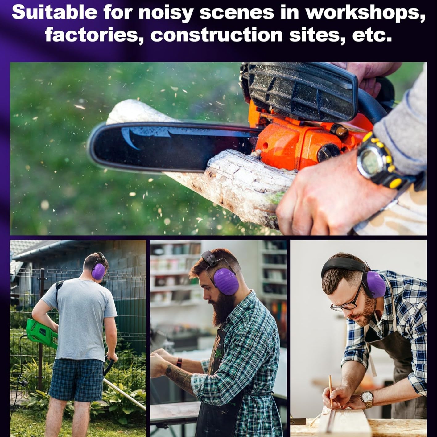 PROHEAR 038 Mowing Special Noise-proof Earmuffs, NRR 28dB, Suitable for Mowing, Shooting, Carpentry, Snow Shoveling, etc.