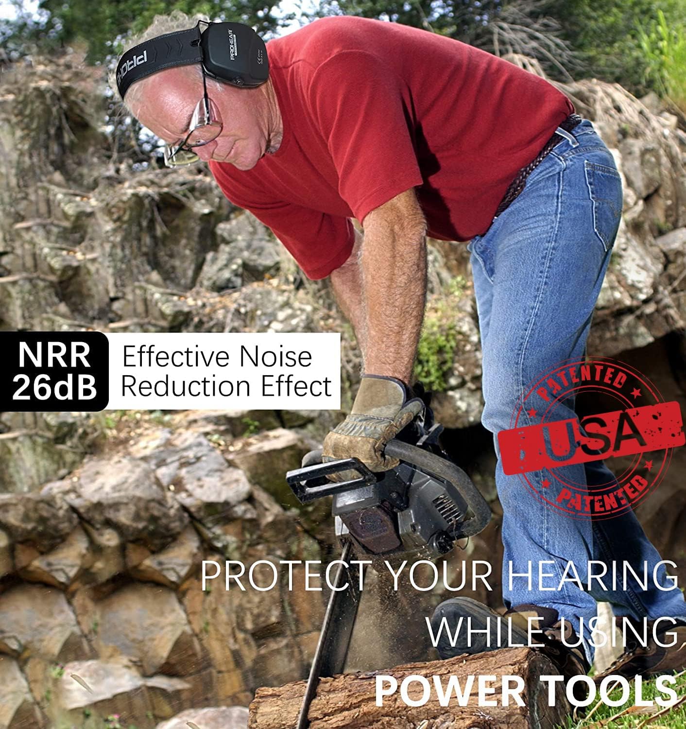 PROHEAR 016 Shooting Ear Muffs – Foldable Passive Noise Reduction Earmuffs, NRR 26dB for Hunting & Gun Range