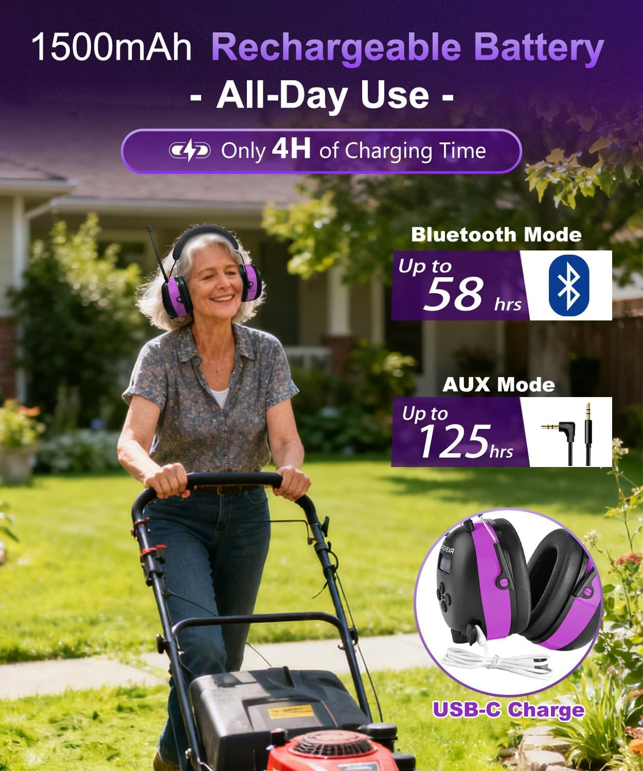 PROHEAR 033 AM FM Bluetooth 5.4 Radio Headphones