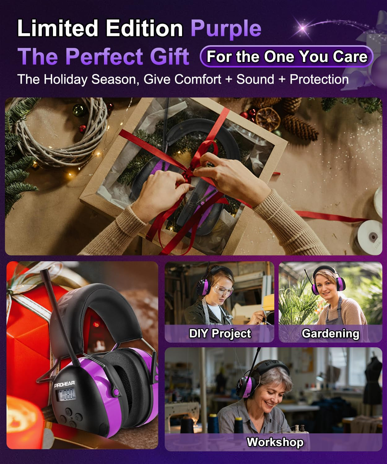 PROHEAR 033 AM FM Bluetooth 5.4 Radio Headphones