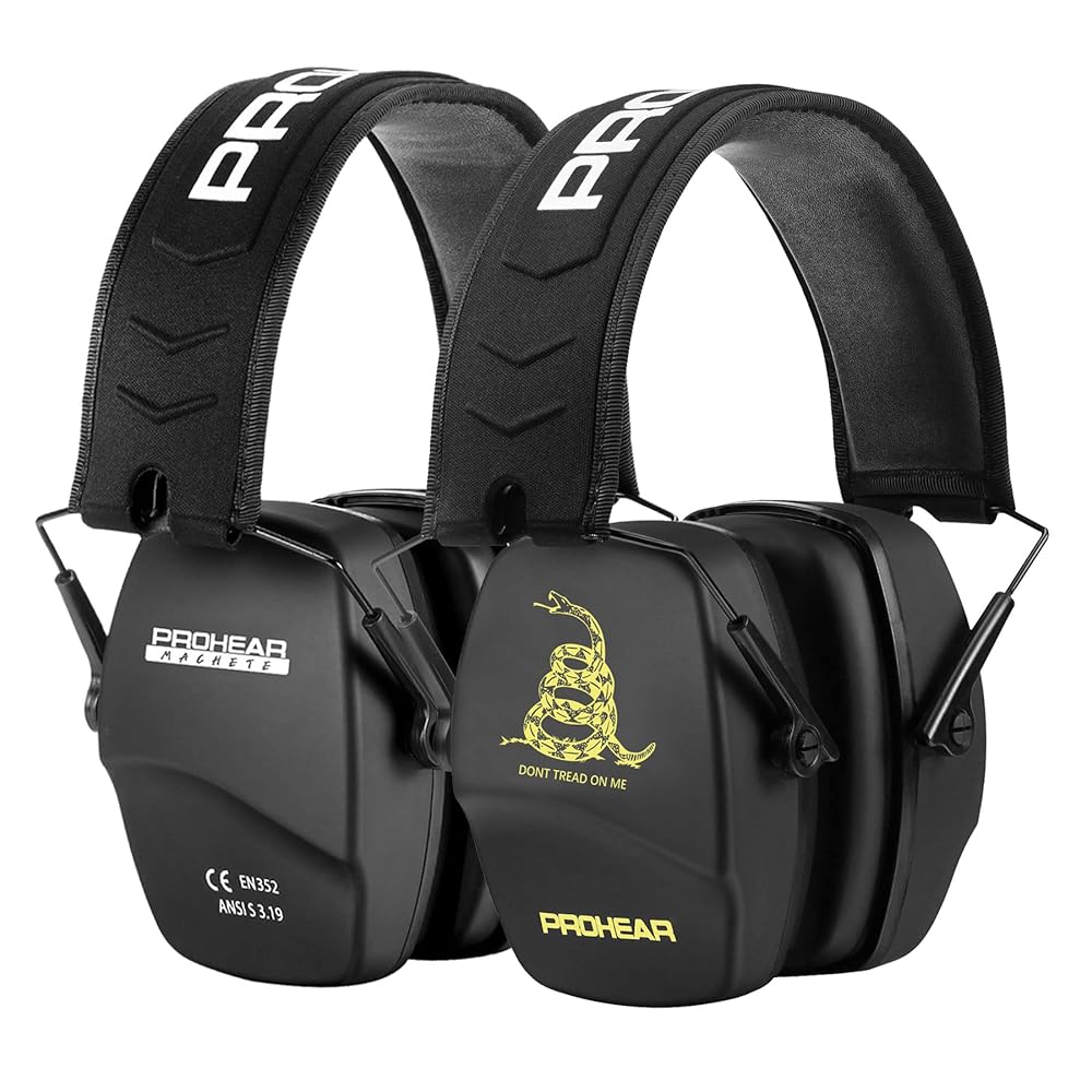 PROHEAR 016 shooting-specific noise reduction earmuffs, NRR 26dB, foldable, two-pack is more cost-effective